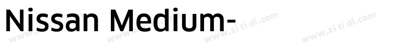 Nissan Medium字体转换